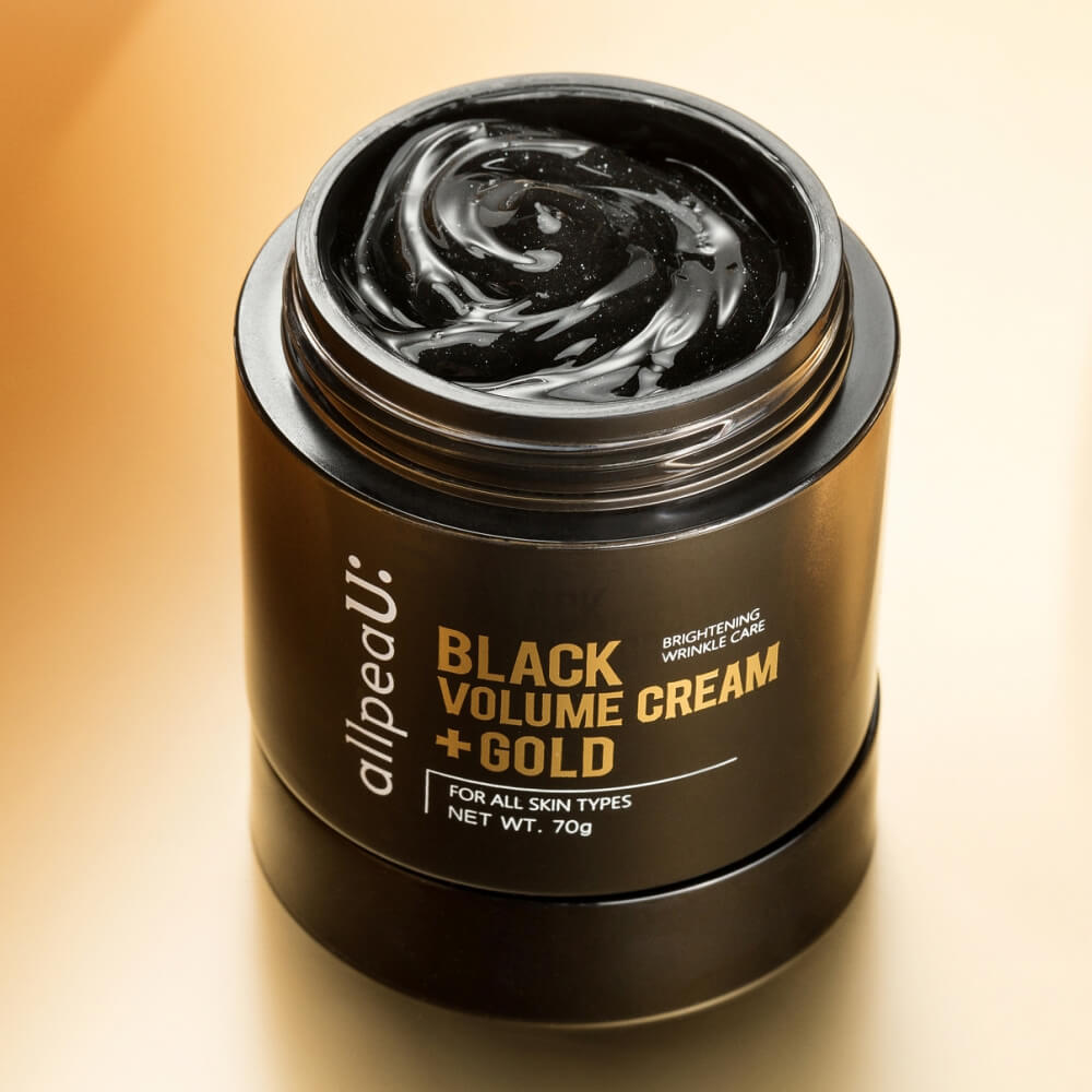 AllpeaU ,ออลเพอร์ยู, BLACK VOLUME CREAM , CREAM GOLD , ออลเพอร์ยู แบล็ควอลุ่มครีมพลัสโกลด์,AllpeaU VOLUME CREAM,AllpeaU Black Volume Cream Gold 