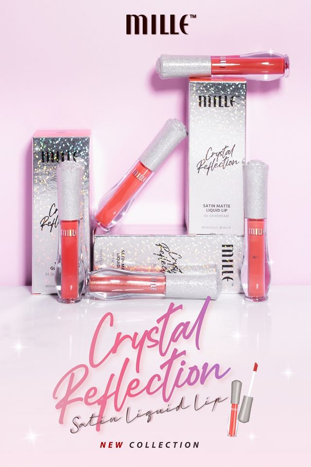 Mille, Mille รีวิว, Mille ราคา, Mille Crystal Reflection Satin Glaze Lip, Mille Crystal Reflection Satin Glaze Lip รีวิว, Mille Crystal Reflection Satin Glaze Lip ราคา, Crystal Reflection Satin Glaze Lip, Mille Crystal Reflection Satin Glaze Lip 1.7ml, Mille Crystal Reflection Satin Glaze Lip #02 Coral Kiss, ลิปแมตต์, ลิปกลอส, ลิปสติก, ลิป