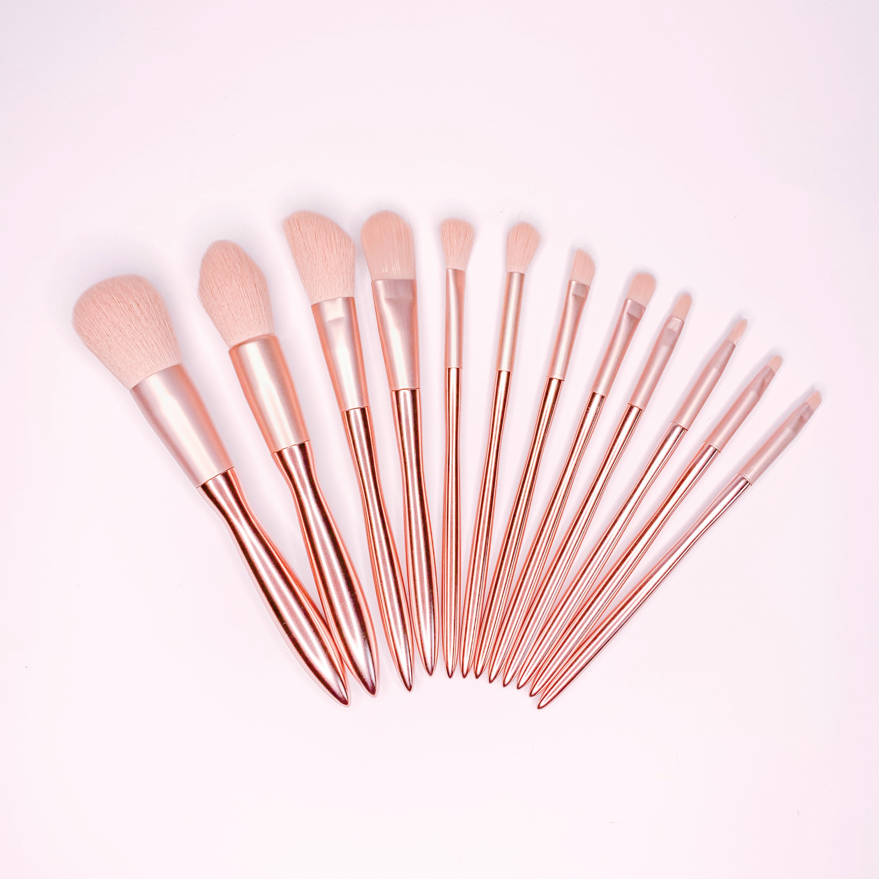 AllpeaU brushes set with bag #rose gold