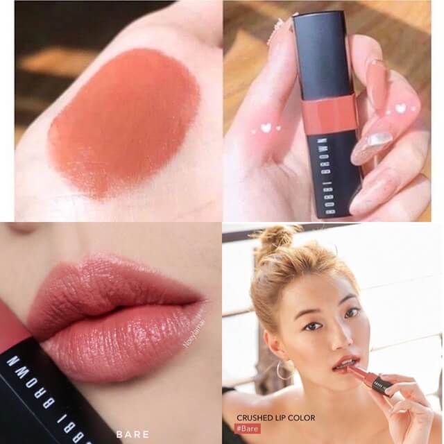 Bobbi Brown Crushed Lip Color #Bare 3.4g ลิปสติกเม็ดสีในแบบ Soft Matte สุดงดงาม มอบความชุ่มชื้นเหมือนบาล์ม