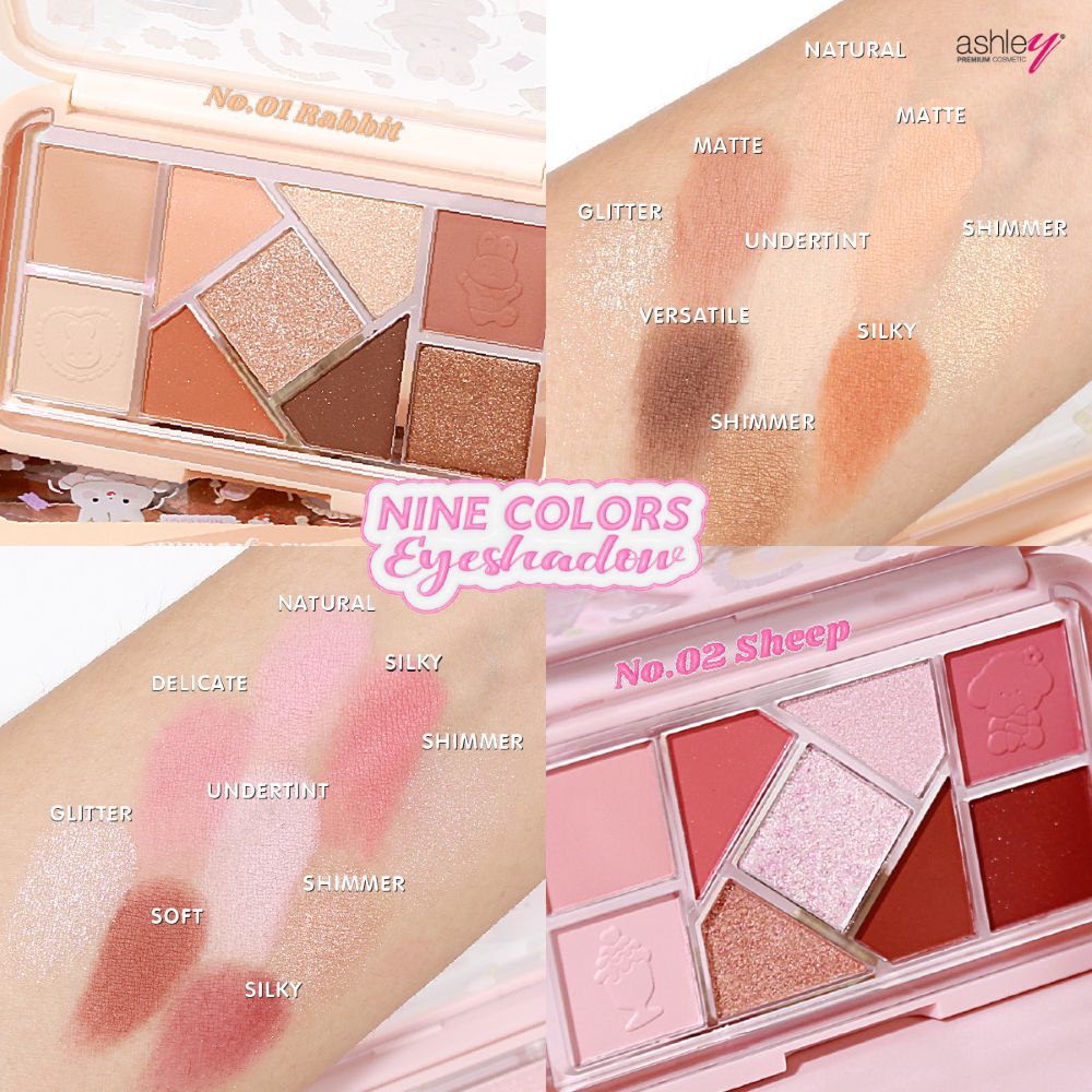 A 426 ASHLEY 9 COLORS EYESHADOW No.01 8.4g,ASHLEY ราคา , ASHLEY  รีวิว , ASHLEY ซื้อ , ASHLEY พาเลทแต่งหน้า